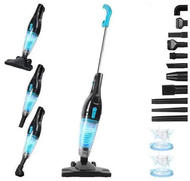 Main image of Intercleaner Corded Vacuum Cleaner, 15KPa Powerful Suction with 400W Motor, 12 in 1 Lightweight Bagless Stick Vac with Handheld, Ultra Quiet, for Hardwood Floor Carpet Car Pet Hair