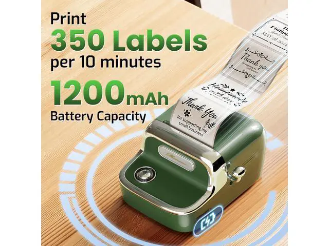 Alt view image 5 of 5 - Phomemo M150 Label Maker, Bluetooth Thermal Label Maker Machine with Tape, Upgrade Mini Thermal Label Printer for Barcode, Address, Mailing, Compatible with Phone & PC
