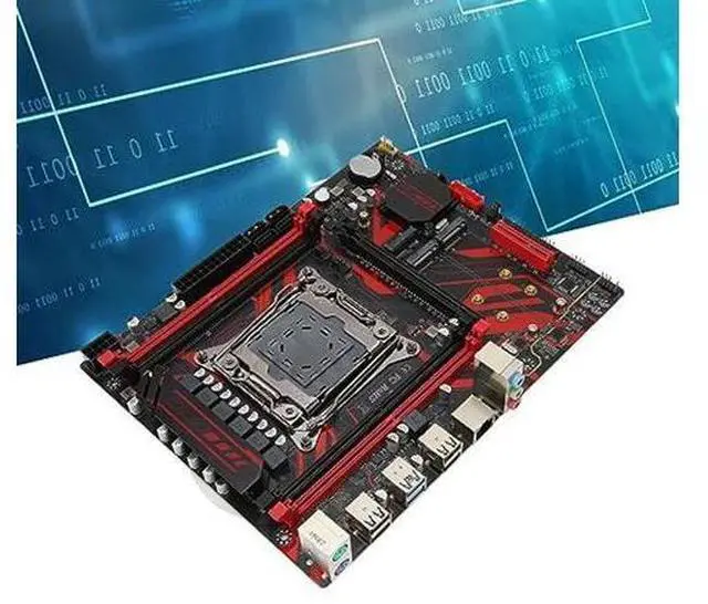 Alt view image 2 of 5 - Zunate X99 LGA 2011 V3 Motherboard with 4 DDR4 Slots, M.2 Slots, LAN Card, Multiple Expansion Slots, Supports Core i7 and E5 V3 V4 Series Processors