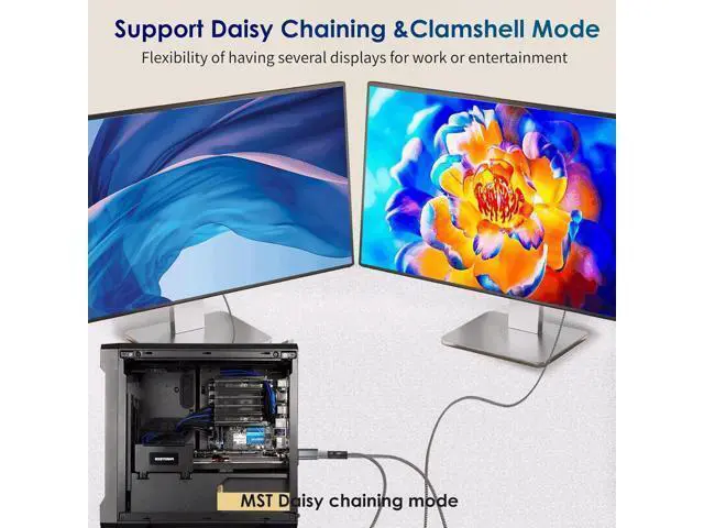 Alt view image 3 of 6 - DisplayPort to HDMI Adapter 4K 60Hz unidirectional DP to HDMI Converter Monitor Adapter-not HDMI to DisplayPort Male to Female Adapters