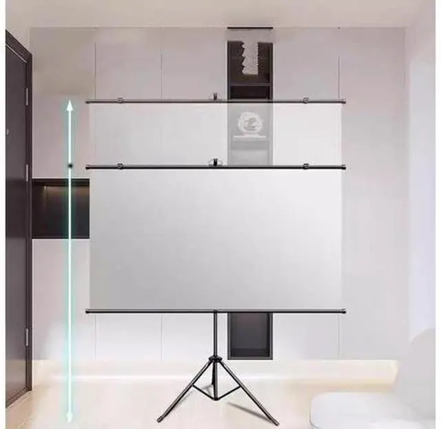 Main image of Portable Projector Screen, Projector Screen with Stand, HD Movie Screen, Projection Screen, Wall/Ceiling Mounted, for Backyard Movie Night(60"(16:9))