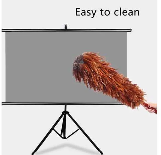 Alt view image 7 of 7 - Portable Projector Screen, Projector Screen with Stand, HD Movie Screen, Projection Screen, Wall/Ceiling Mounted, for Backyard Movie Night(60"(16:9))