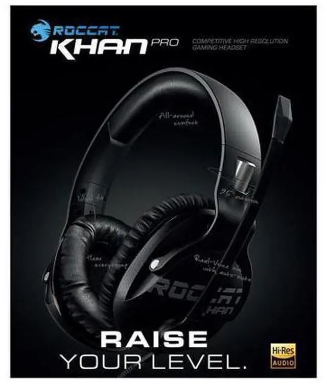 Alt view image 6 of 7 - ROCCAT Khan Pro Circumaural Headset - Pro Black