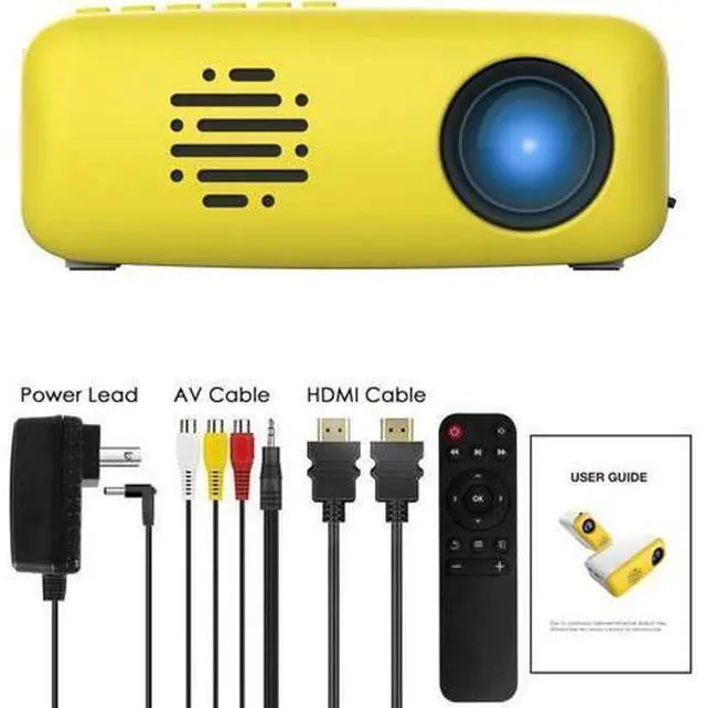 Alt view image 7 of 7 - Mini Projector LED Portable Projector Pocket Projector Home Theater Projector Great Gift for Kids