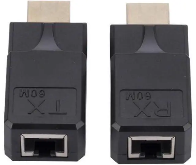 Main image of 60M 1080P HDMI-Compatible Extender with USB Power Cable RJ45 to HDMI-Compatible Adapter No Loss Plug and Cat5e Cat6