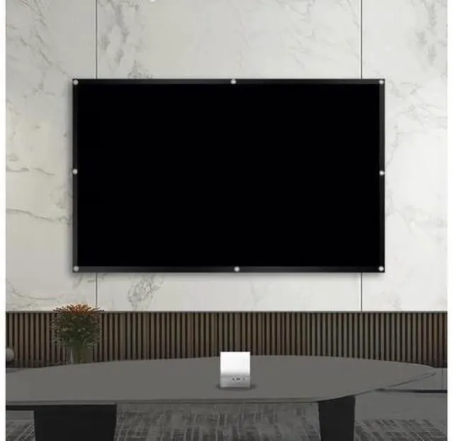 Alt view image 7 of 7 - Projector Screen Screen Projector Screen inch Screen Projector Portable Reflective Cloth Frosted Craft Screws Smart Home(6)