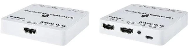 Alt view image 2 of 5 - Monoprice 4K HDMI Extender Over Ethernet - CAT5e/6/7, 70 Meters (229 Feet) Power Over Cable (PoC) HDMI Loop Out, Smart EDID, IR Bidirectional Passthrough, White - Blackbird PRO-Sumer Series