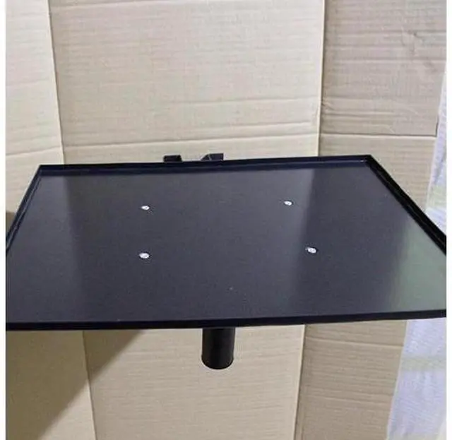 Alt view image 3 of 6 - Projector Stand Projector Bracket Wall Mounted with Tray Training Universal Pan Tilt Adjustment Shelf Meeting Projector Shelf Projector Mount for Wall