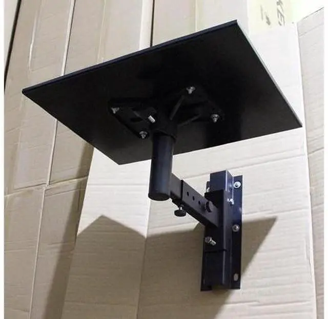 Alt view image 5 of 6 - Projector Stand Projector Bracket Wall Mounted with Tray Training Universal Pan Tilt Adjustment Shelf Meeting Projector Shelf Projector Mount for Wall