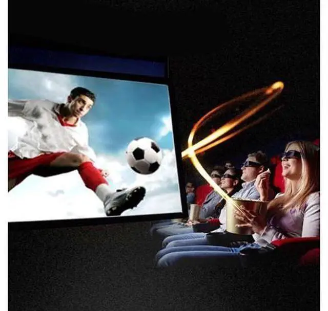 Alt view image 4 of 7 - Projector Screen Screen Projection Screen Portable Fabric Foldable for Outside Home Cinema Theater Foldable HD Projector Screen Smart Home(120 inch)