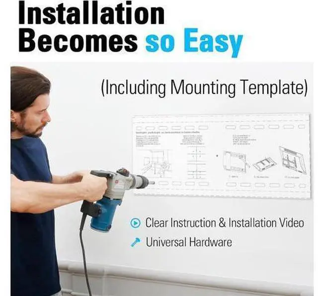 Alt view image 6 of 7 - Mounting Dream TV Wall Mount, UL Listed Advanced TV Bracket for Most 42-90 Inches TVs with Full Tilt Extension up to 7 Inches, Fits 16, 18, 24 Inches Studs, Max VESA 600x400mm and 120Lbs, MD2104