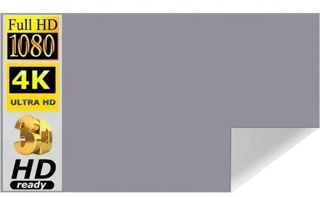 Alt view image 2 of 7 - Projector Screen Screen Portable Projector Screen Optical Anti-Light Curtain Reflective Foldable Home Movie 4K Projection Cloth Smart Home(133 inch)