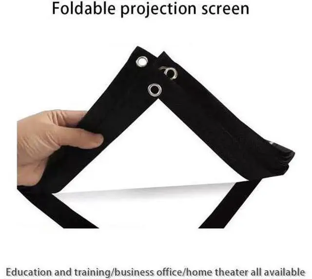 Alt view image 7 of 7 - Projector Screen Double Sided Foldable Projection Screen 4K HD 60 Inch 72 Inch Portable Movie Projector Screen for Home Theater, Office(72in4:3)