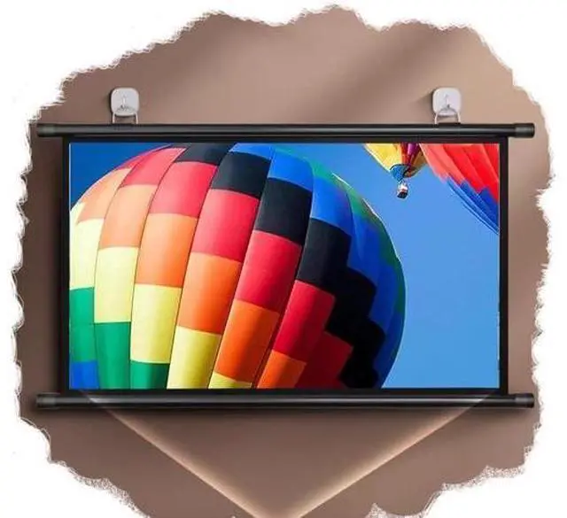 Main image of Manual Pull Down Projection Screen 30" 40" 50" 60" 72" Projector Screen Outdoor Movie Screen Portable Wall HD Projector Screens(72 Inch (16:9))
