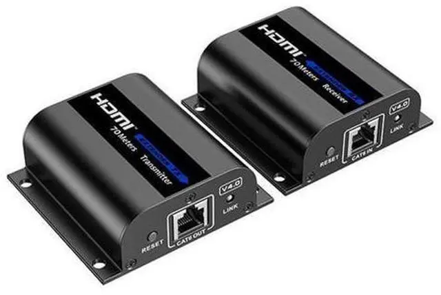 Alt view image 2 of 3 - Rocstor Y10G008-B1 Truereach 4k@30zhz Hdmi Extender Over Cat6/cat6a/cat7 Ethernet Cable - 4k 30hz U