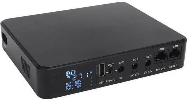 Alt view image 2 of 7 - Aramox UPS Power Supply 18000mAh POE15V 24V USB 5V 9V 12V UPS Battery Backup Uninterruptible Power Supply (1)