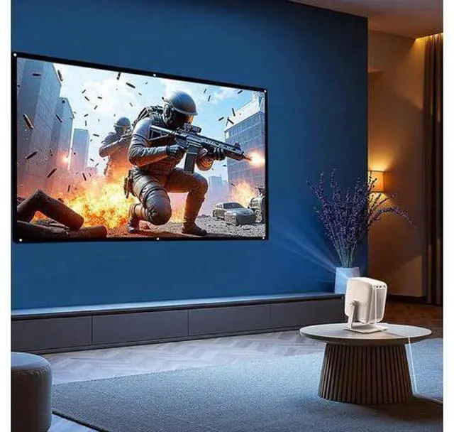 Alt view image 4 of 5 - Video Projector, Videos Projector Display, Projector Compatible with TV Stick, Home Theater & Outdoor Projection UseEasy to Carry