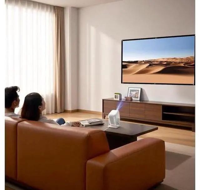 Alt view image 3 of 5 - Video Projector, Videos Projector Display, Projector Compatible with TV Stick, Home Theater & Outdoor Projection UseEasy to Carry