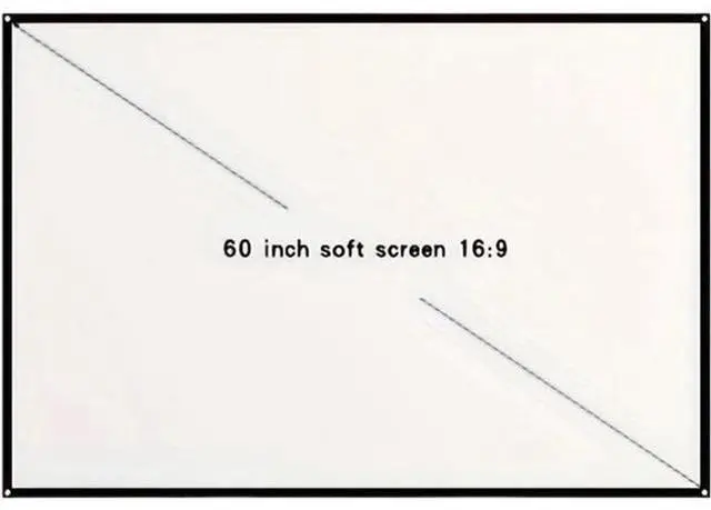 Main image of Projector Screen Screen 60 72 84 100 120 150 Inch Projector Screen 16:9 HD Portable Home Cinema for Indoor Outdoor Projection Smart Home(60 inch)
