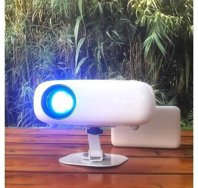 Main image of Mini HD Projector, Powerbank Powered, 10000 Lumens Portable With Tripod for Outdoor Travel Theater, Compatible With Android/iOS/Windows/TV Stick/HDMI/USB