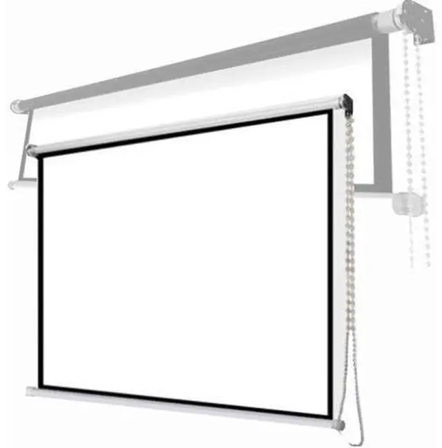 Main image of 40" 50" 60" Projector Screen Manual Pull Down Projector Movie Screen 16:9 Portable Projection Screen for Office Home Movie Theater(16:9,60")