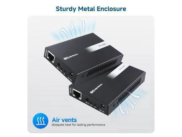 Alt view image 6 of 7 - Cable Matters Wall Mount 1-to-Many HDMI Extender (HDMI Over Ethernet Extender) - Support 1080p Up to 492 Feet and Local Monitor Loop-Out (Model: 103202)
