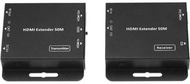 Alt view image 2 of 7 - HDV-E50C 50m / 164ft HDMI Extender HD 1080P Over Single CAT5E / CAT6 for DVD Blu-ray Players HDTV Set-Top Box