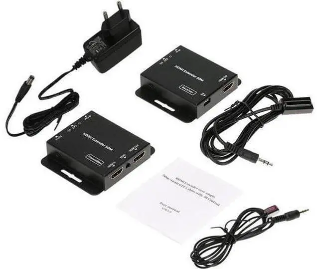 Alt view image 4 of 7 - HDV-E50C 50m / 164ft HDMI Extender HD 1080P Over Single CAT5E / CAT6 for DVD Blu-ray Players HDTV Set-Top Box