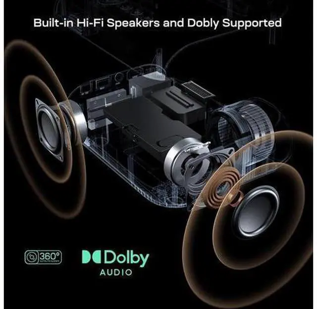 Alt view image 6 of 7 - YOTON Y9 Netflix Projector with wifi and bluetooth, Portable Projector 4K support 20000 lumens with zoom, 2024 Upgraded movie projector with Netflix/Prime Video/YouTube/Hulu/Dolby
