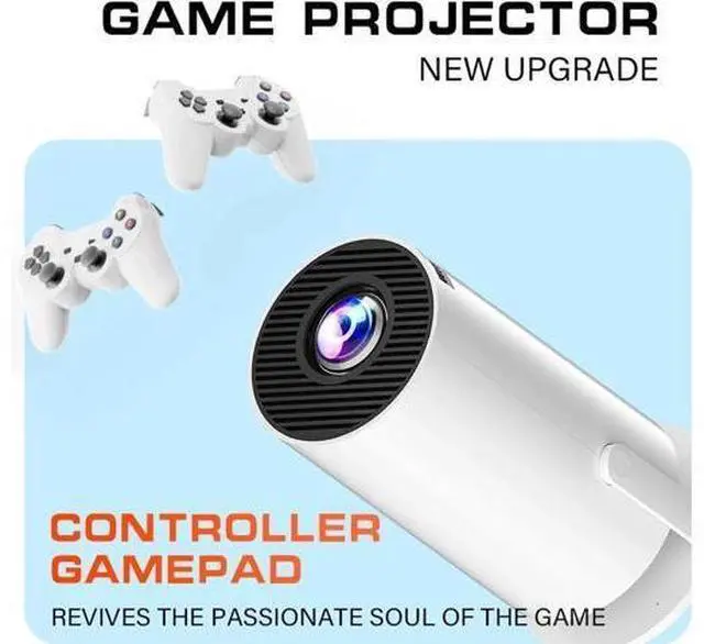 Alt view image 4 of 7 - M300 Max Game Projector, Projector And Game With 2 Wireless Controllers Game Projector with Controllers, Projector, M300 Max Video Game Projector, P30 Max Projector and Game
