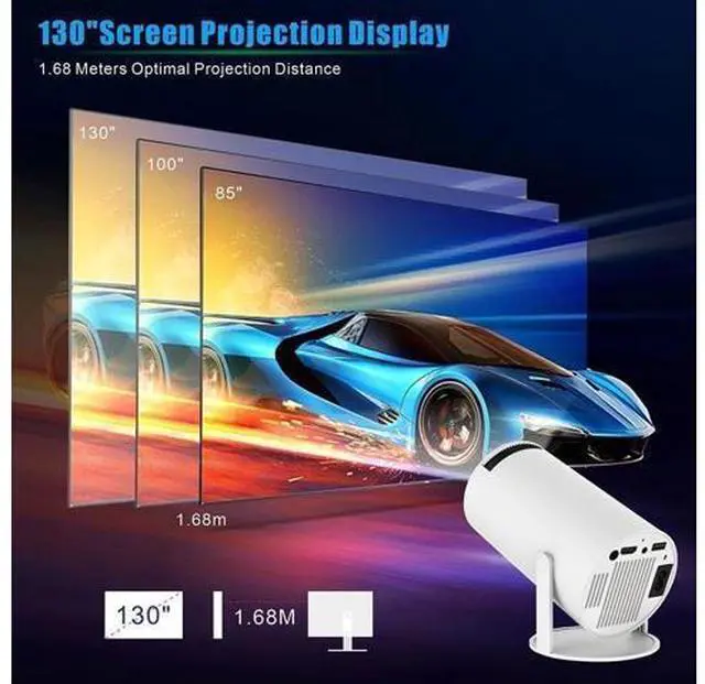 Alt view image 2 of 7 - X30MAX Retro Game Projector,4k 1080P Portable Mini Projector,Home Cinema Outdoor Projector for Phone Laptop