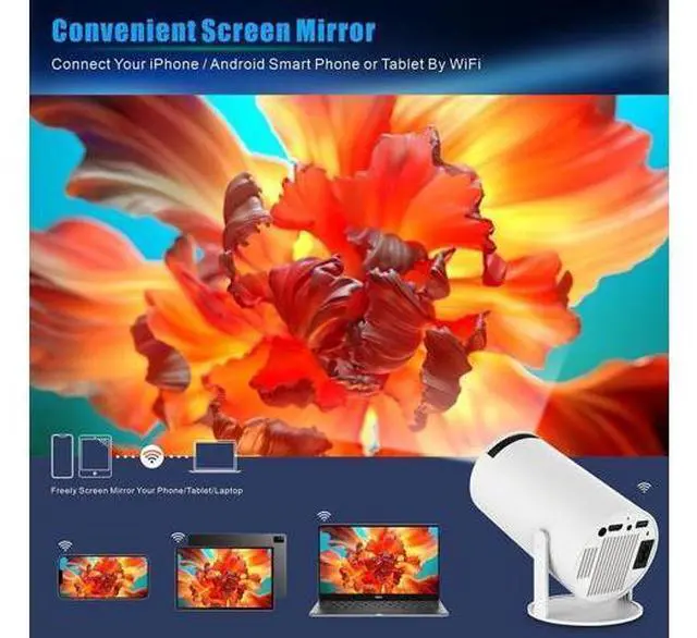 Alt view image 4 of 7 - X30MAX Retro Game Projector,4k 1080P Portable Mini Projector,Home Cinema Outdoor Projector for Phone Laptop