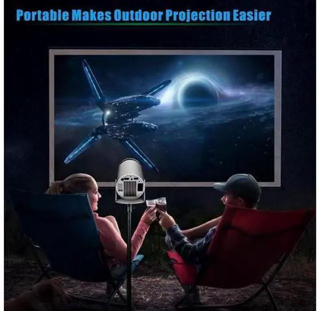 Alt view image 7 of 7 - X30MAX Retro Game Projector,4k 1080P Portable Mini Projector,Home Cinema Outdoor Projector for Phone Laptop