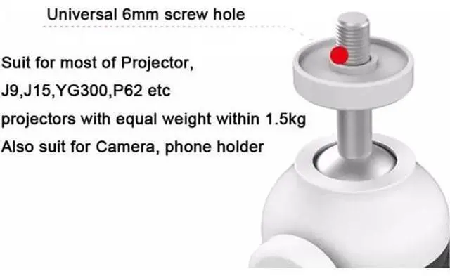 Alt view image 4 of 6 - Mount Bracket Multifunctional Desktop Projector Stand Accessories Tripod Folding Portable Projector Stand Office Projector(Blue)