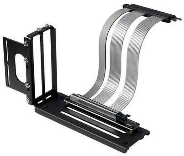 Main image of PCIE 5.0 Riser Cable with 3 Slots Vertical GPU Mount Bracket Kit, Gen 5 GPU Graphics Card Extension Cable, PCI-E 16X 128GB/s Compatible with PCIE 4.0 and WRX80/ 90E, RTX4090/ 5090/ RX7900XTX, 200mm