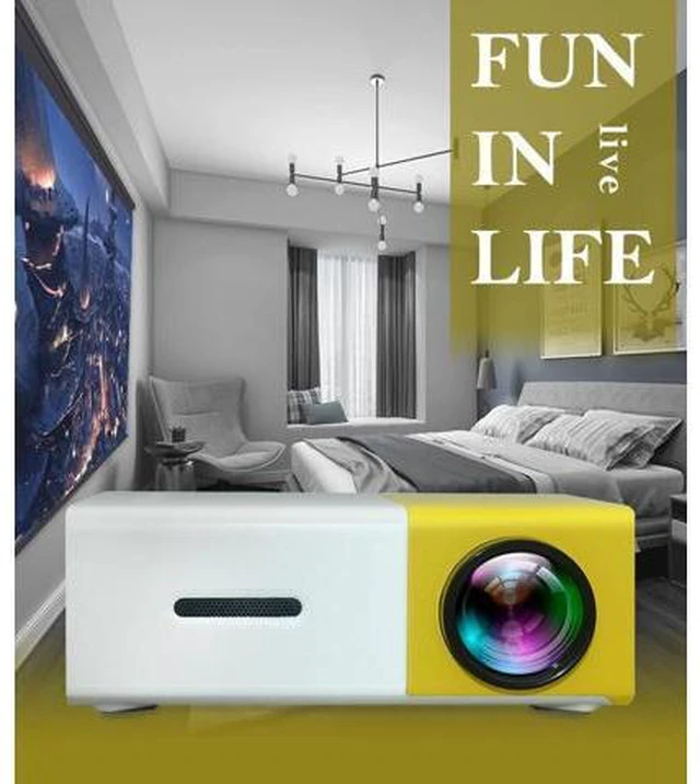 Alt view image 2 of 7 - Yg300 Mini Projector Portable Home Led Mini Projector Hd 1080p YG300