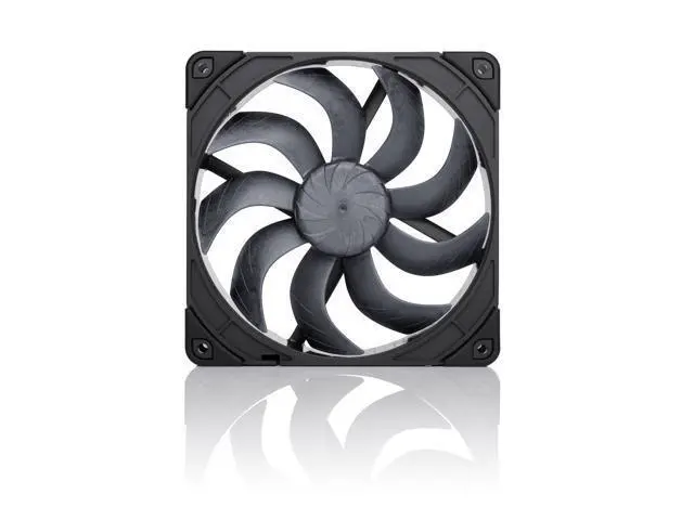 Alt view image 2 of 7 - Noctua NF-A14x25 G2 PWM Sx2-PP chromax.black, Dual Fan Set for Push-Pull and Side-by-Side Applications (Black)