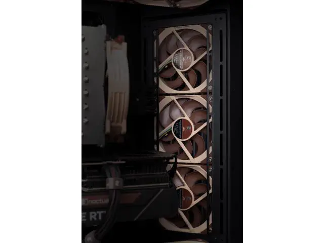 Alt view image 5 of 7 - Noctua NF-A12x25 G2 PWM Sx2-PP, Dual Fan Set for Push-Pull and Side-by-Side Applications (Brown)