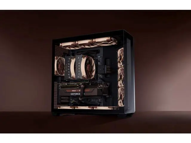 Alt view image 6 of 7 - Noctua NF-A12x25 G2 PWM Sx2-PP, Dual Fan Set for Push-Pull and Side-by-Side Applications (Brown)