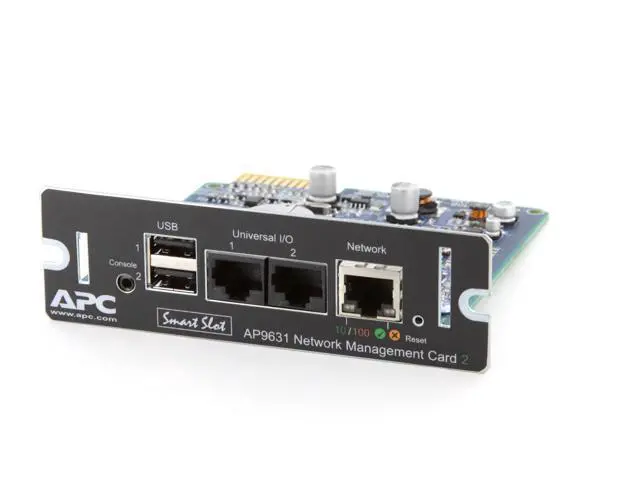 Alt view image 3 of 7 - APC AP9631 UPS Network Management Card 2 with Environmental Monitoring