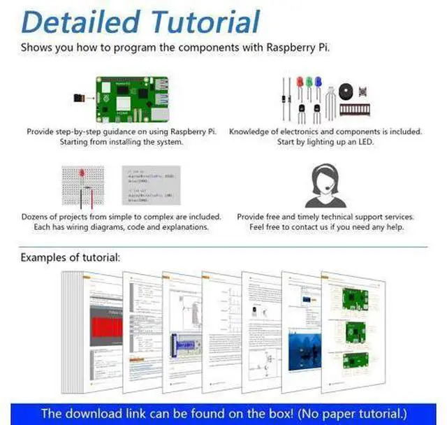 Alt view image 3 of 5 - Freenove Ultimate Starter Kit for Raspberry Pi 5 4 B 3 B+ 400 Zero 2 W, 962-Page Detailed Tutorial, Python C Java Scratch Processing Code, 223 Items, 128 Projects (Raspberry Pi NOT Included)
