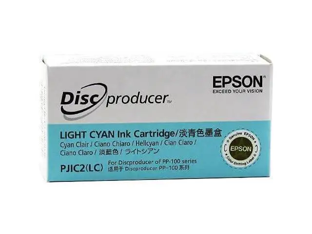 Alt view image 3 of 4 - PJIC2-C13S020448 Light Cyan Ink Cartridge (1-Pack) for DiscProducer PP-100 in Retail Packaging