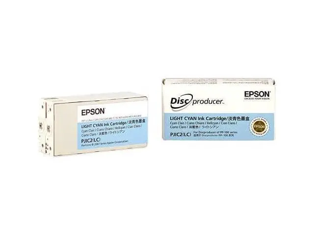 Alt view image 2 of 4 - PJIC2-C13S020448 Light Cyan Ink Cartridge (1-Pack) for DiscProducer PP-100 in Retail Packaging