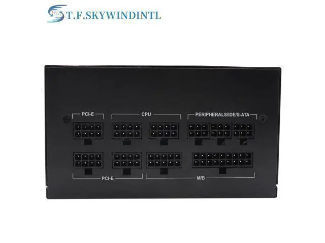 Alt view image 3 of 7 - 600W Power Supply RGB Fully Modular ATX Gaming PSU Full Voltage 90-265V Active PFC with FDB Fan Multiple ARGB Light Modes for Desktop PC Server