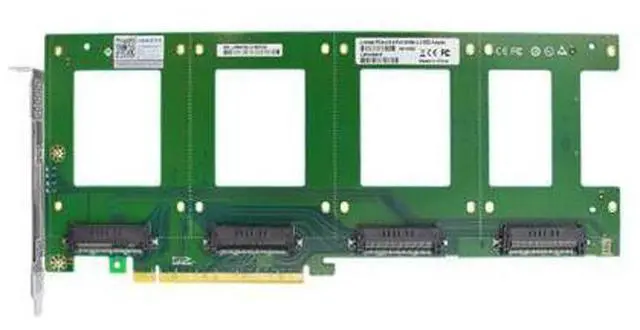 Main image of Linkreal 4X U.2 SFF-8639 SSD to PCIE Express 3.0 Gen3 X16 Card NVMe SSD Adapter