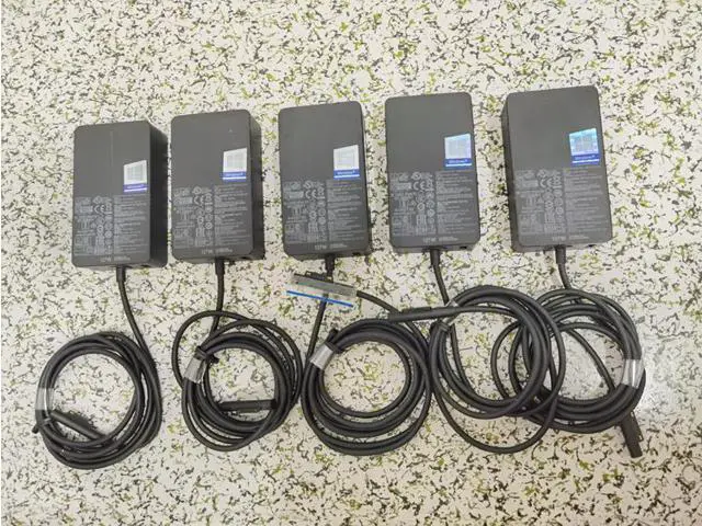 Alt view image 6 of 7 - Wsirak 100% Original Genuine Microsoft Surface Adapter Charger For Surface Book Laptop 3 2 1 Pro X 7 6 5 4 3 Surface Go 127W 15V 8A AC Power Supply Adapter