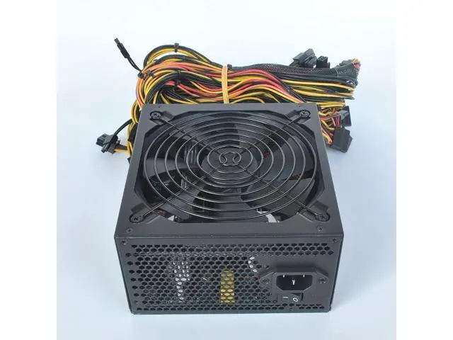Alt view image 4 of 7 - 1000W Mining Power Supply for 8 GPUs ETH Rig Ethereum Miner with Auto-Thermally Controlled Fan, Mining Rig PSU ATX PC Power Supply Designed 110V PSU