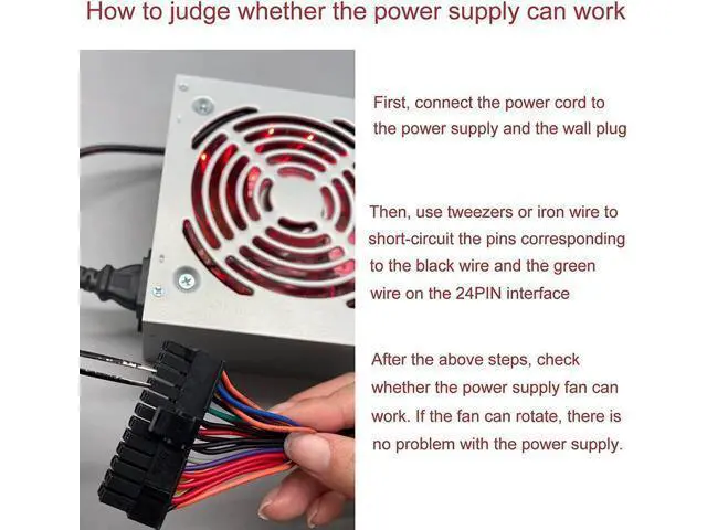 Alt view image 6 of 7 - 1000W Mining Power Supply for 8 GPUs ETH Rig Ethereum Miner with Auto-Thermally Controlled Fan, Mining Rig PSU ATX PC Power Supply Designed 110V PSU