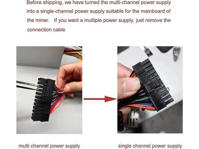 Alt view image 7 of 7 - 1000W Mining Power Supply for 8 GPUs ETH Rig Ethereum Miner with Auto-Thermally Controlled Fan, Mining Rig PSU ATX PC Power Supply Designed 110V PSU