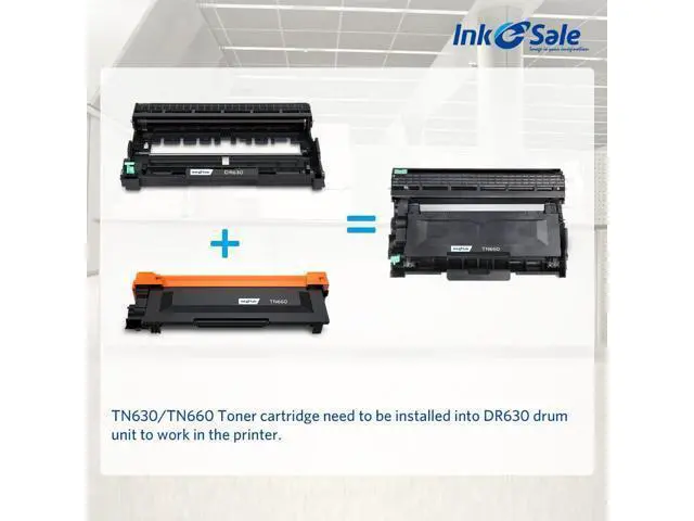 Alt view image 5 of 7 - INK E-SALE Compatible TN660 Toner Cartridge and DR630 Drum Set Replacement (1D+3T) for Brother MFC-L2700DW HL-L2340DW HL-L2300D HL-L2380DW DCP-L2540DW DCP-L2520DW MFC-L2740DW MFC-L2720DW Printer